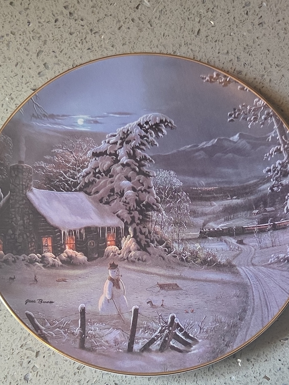 The Bradford Exchange White & Black 'The Night Before Christmas' Collector Plate